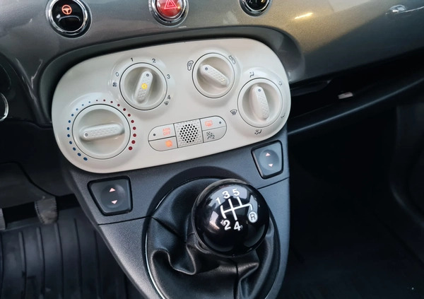 Fiat 500 cena 28999 przebieg: 167972, rok produkcji 2015 z Człopa małe 596